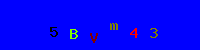 Blue Captcha Image