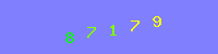 Blue Captcha Image