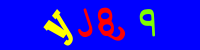 Blue Captcha Image
