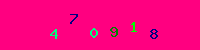 Blue Captcha Image