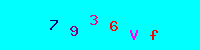 Blue Captcha Image