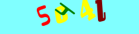 Blue Captcha Image
