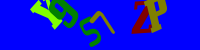 Blue Captcha Image