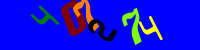 Blue Captcha Image