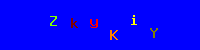 Blue Captcha Image