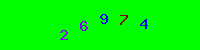 Blue Captcha Image