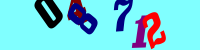 Blue Captcha Image
