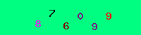 Blue Captcha Image