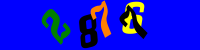 Blue Captcha Image