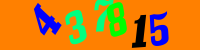 Blue Captcha Image