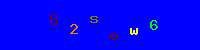 Blue Captcha Image