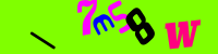Blue Captcha Image