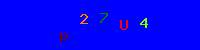 Blue Captcha Image