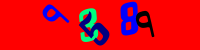 Blue Captcha Image