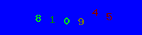 Blue Captcha Image