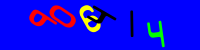 Blue Captcha Image