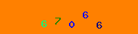 Blue Captcha Image