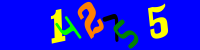 Blue Captcha Image