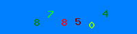 Blue Captcha Image