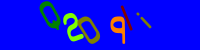 Blue Captcha Image