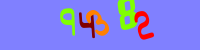 Blue Captcha Image