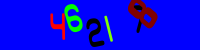 Blue Captcha Image