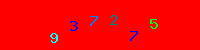 Blue Captcha Image