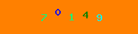 Blue Captcha Image