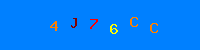 Blue Captcha Image