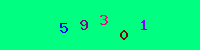 Blue Captcha Image