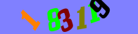 Blue Captcha Image