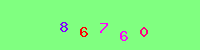 Blue Captcha Image