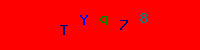 Blue Captcha Image