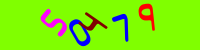 Blue Captcha Image