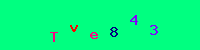 Blue Captcha Image