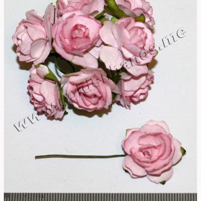 Роза розовая светлая, 25 мм, 1 шт