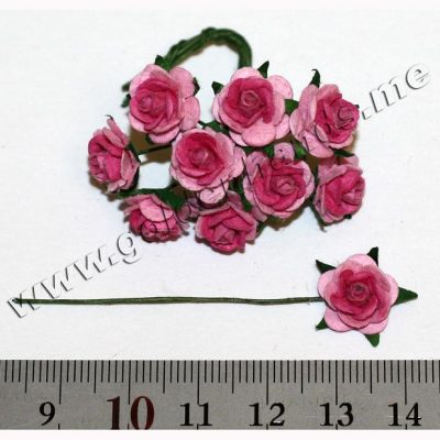 Роза розовая, 1 см, 1 шт