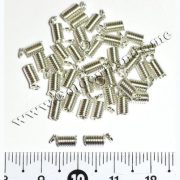 Концевик пружинка зажимная, серебро (Арт: 7.5-04) 5 мм, 2 шт
