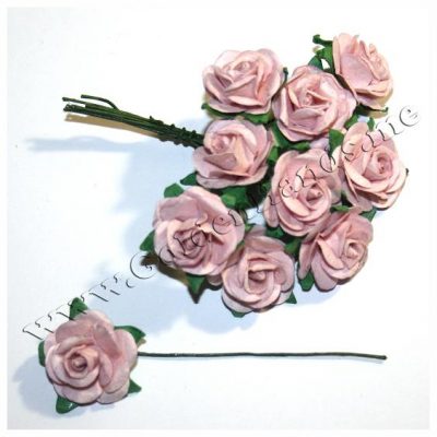 Роза розовая светлая 2 см