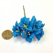Лилия на стебле 35 мм голубая яркая