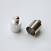 Концевик для шнура 6 мм, серебро