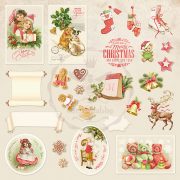 Бумага BeeShabby Christmas Story (набор 8 листов)