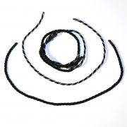 Шнур витой чёрный, 29 см (2 шт)