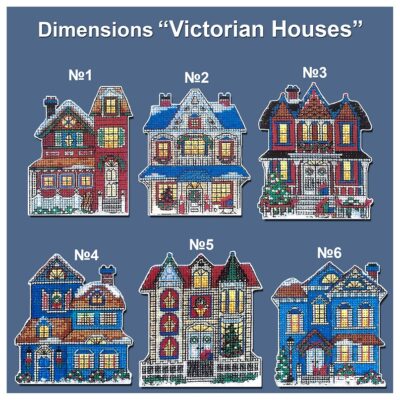 Основа под вышивку с перфорацией DIM «Victorian Houses»