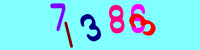 Blue Captcha Image