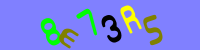 Blue Captcha Image