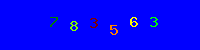 Blue Captcha Image
