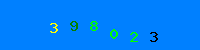 Blue Captcha Image
