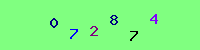 Blue Captcha Image