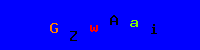 Blue Captcha Image